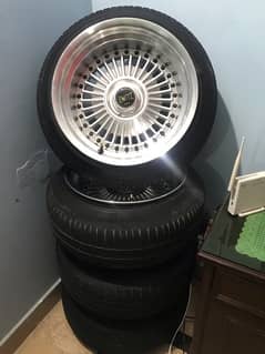 Deep dish rims and tyres