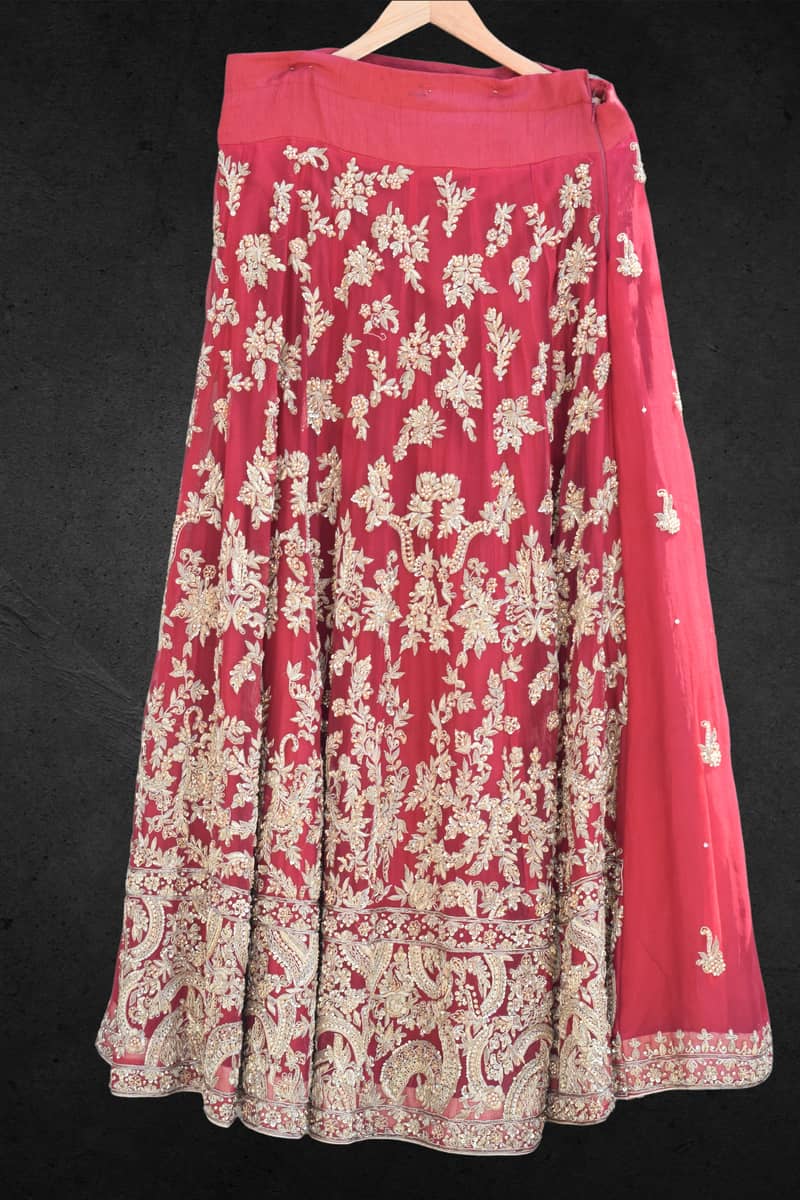 Beautiful Red Lehenga with 12 Flares - Perfect for Any Occasion! 1