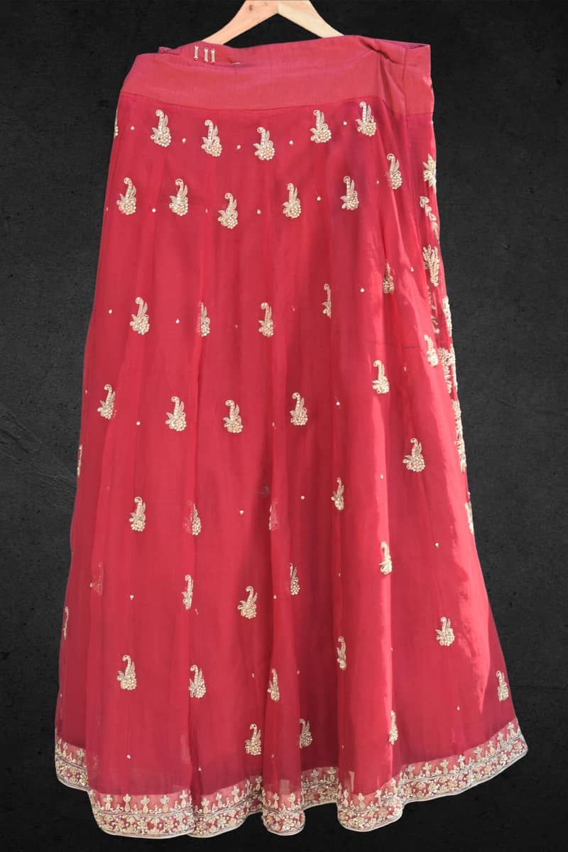 Beautiful Red Lehenga with 12 Flares - Perfect for Any Occasion! 3