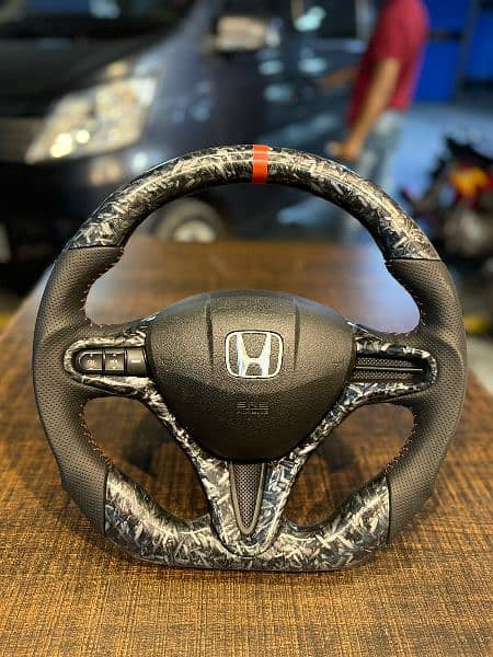 Honda Reborn Carbon fiber/forged fiber steering available 4