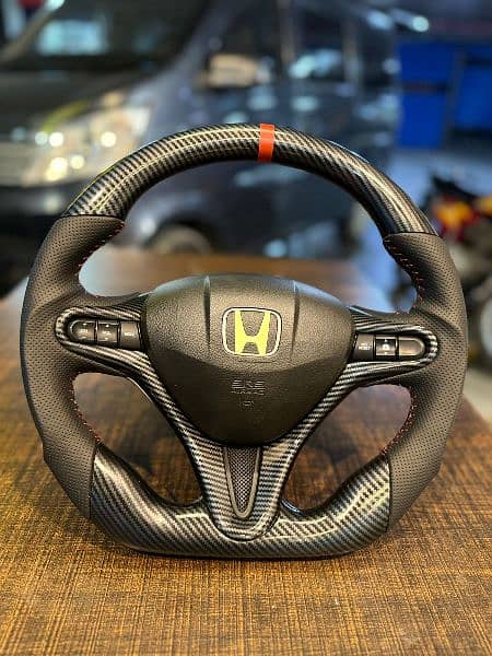Honda Reborn Carbon fiber/forged fiber steering available 4