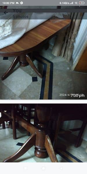 good condition  6 chairs dining table for urgent sale 1