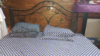 Iron bed For sale with Mattress 0
