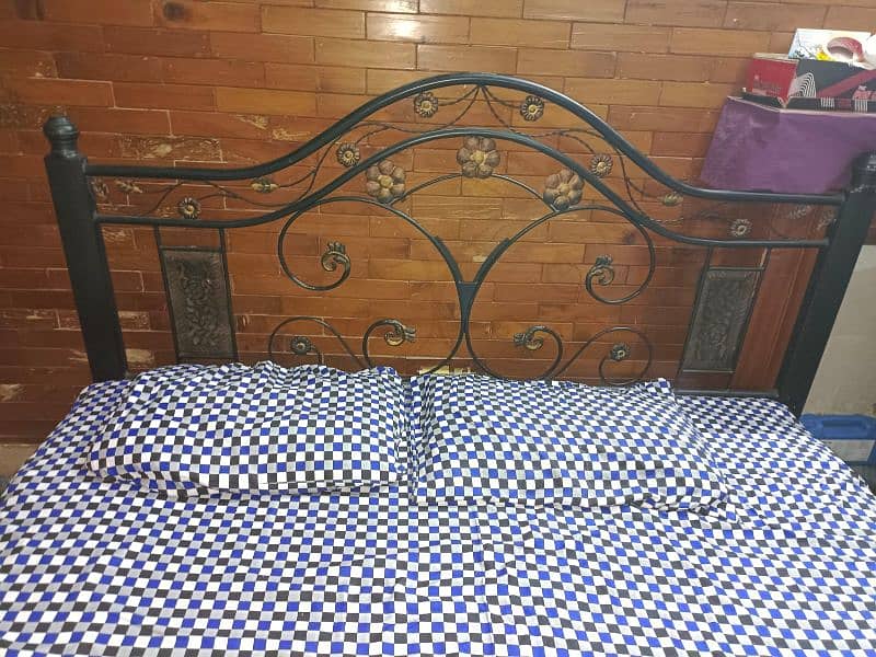 Iron bed For sale with Mattress 1