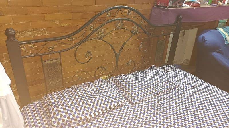 Iron bed For sale with Mattress 2