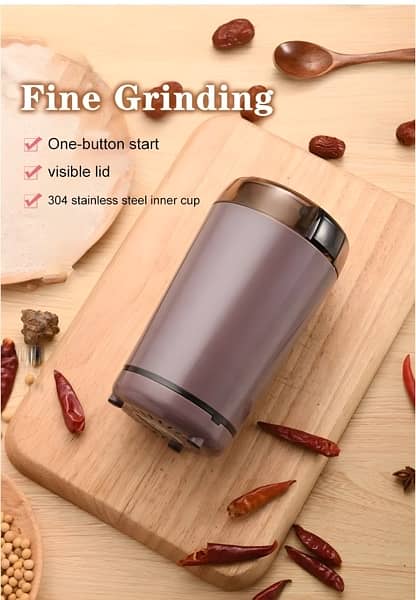 Portable Mini stainless steel Coffee Bean Grinder - Spices Crusher 1