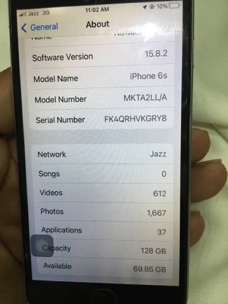 Iphone6s  PTA amproved lash condetion 6