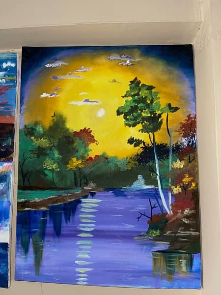 sunset canvas painting 1