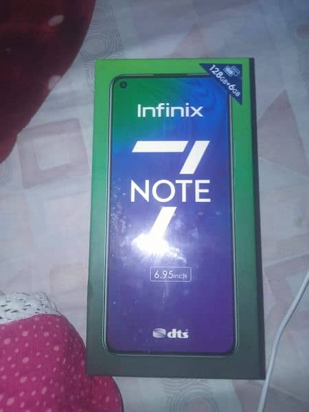Infinix Not 7/  6gb/128RM box and charger available Urgent sall 6