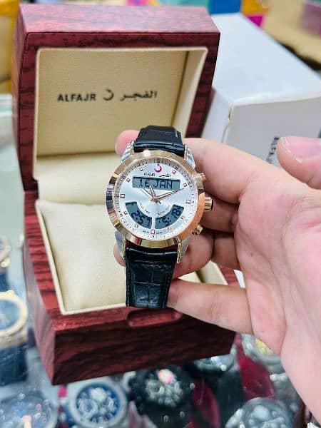 AlFajr Dual Time Strap With Master Lock New Variety 5