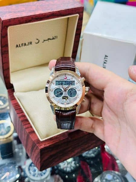 AlFajr Dual Time Strap With Master Lock New Variety 9