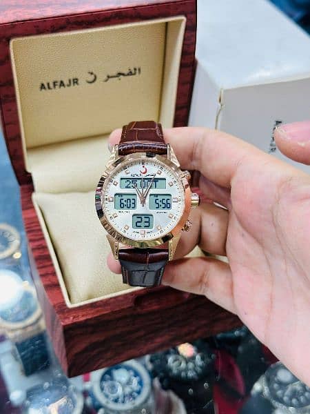AlFajr Dual Time Strap With Master Lock New Variety 10