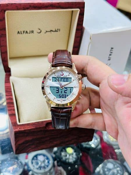 AlFajr Dual Time Strap With Master Lock New Variety 11