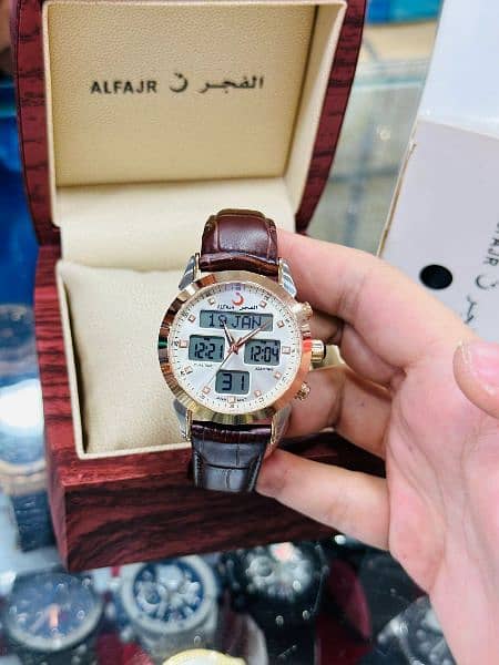 AlFajr Dual Time Strap With Master Lock New Variety 12