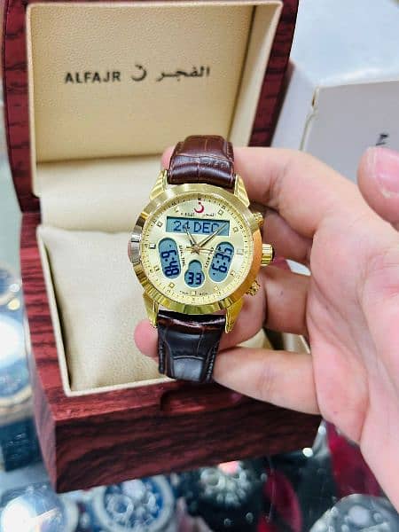 AlFajr Dual Time Strap With Master Lock New Variety 16