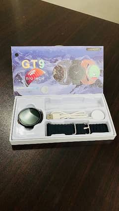 Gt 9 smartwatch round dial boxpack