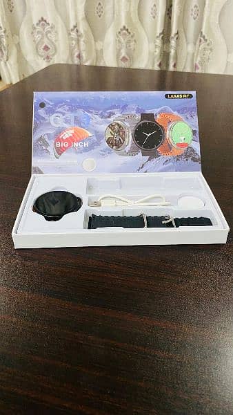 Gt 9 smartwatch round dial boxpack 5
