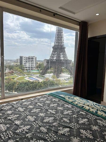Effile tower facing fully furnished double bedroom apartment for sale. 3