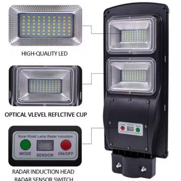 All in one 60w 90w 120w solar light waterproof Auto on off Sensor 2