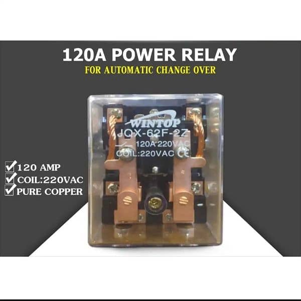 220V 120A Power Relay for Geyser Automatic Solar Changeover 8 Pi 2