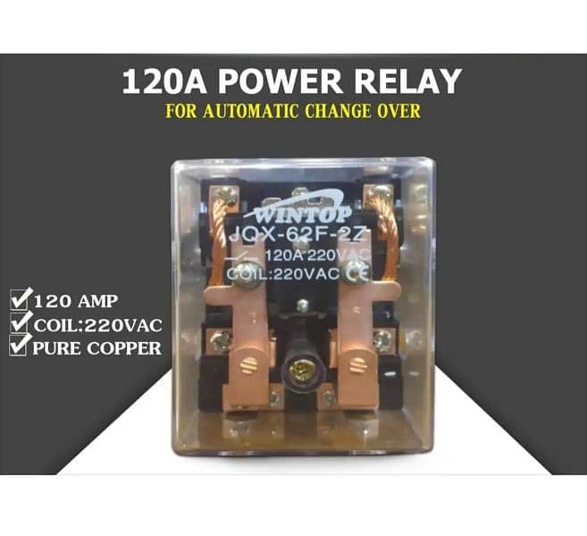 220V 120A Power Relay for Geyser Automatic Solar Changeover 8 Pi 15