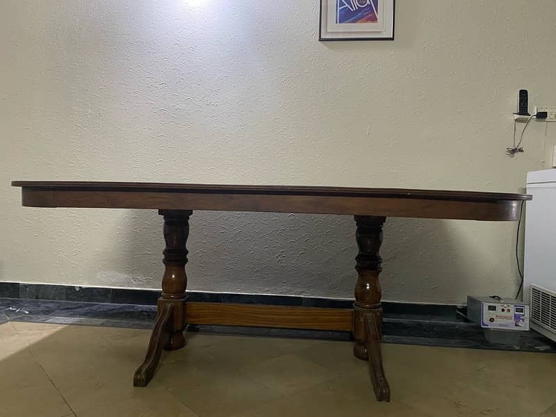Wooden dining table 4