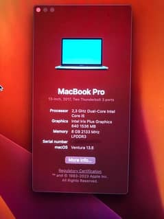 MacBook pro 2017 13”