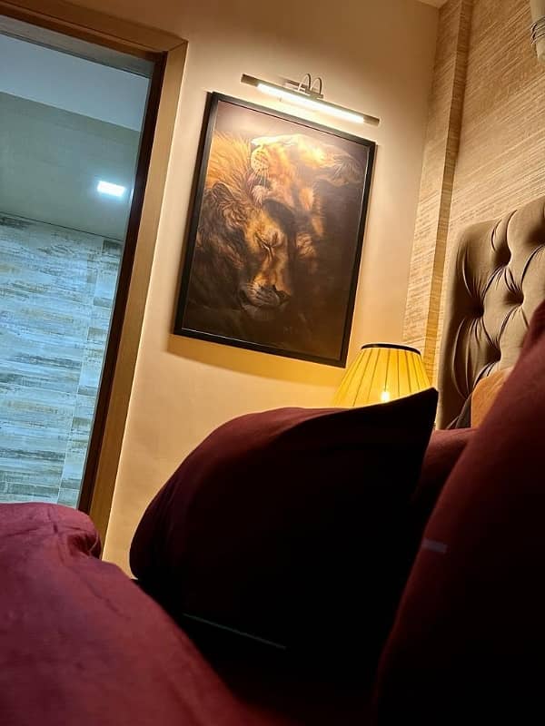 brand new luxery leatest vip furnished 1 bed living appartement available for sale in shahkam Chowk near bahria town road near DHA EME Lahore by fast property services real estate and builders lahore with original pics vip furnished Unfurnished 11
