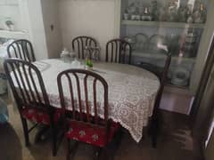 six chairs n dining table 0