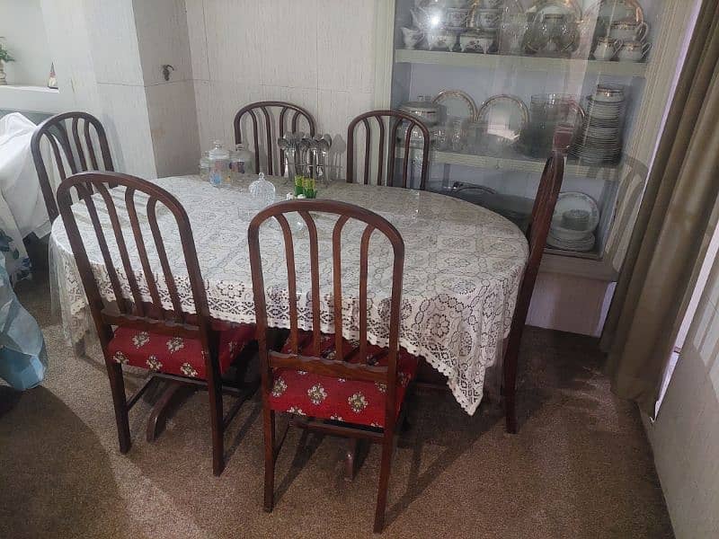 six chairs n dining table 1