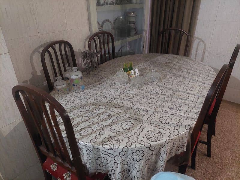 six chairs n dining table 2