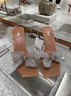 Crystal clear “Zara” heels