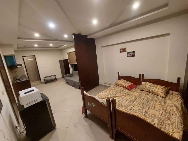 Studio Furnished Flat Available For Rent 1st Floor Bahria Town Sector C Ready To Move 7