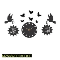 islamic analogue wall clock with light 0