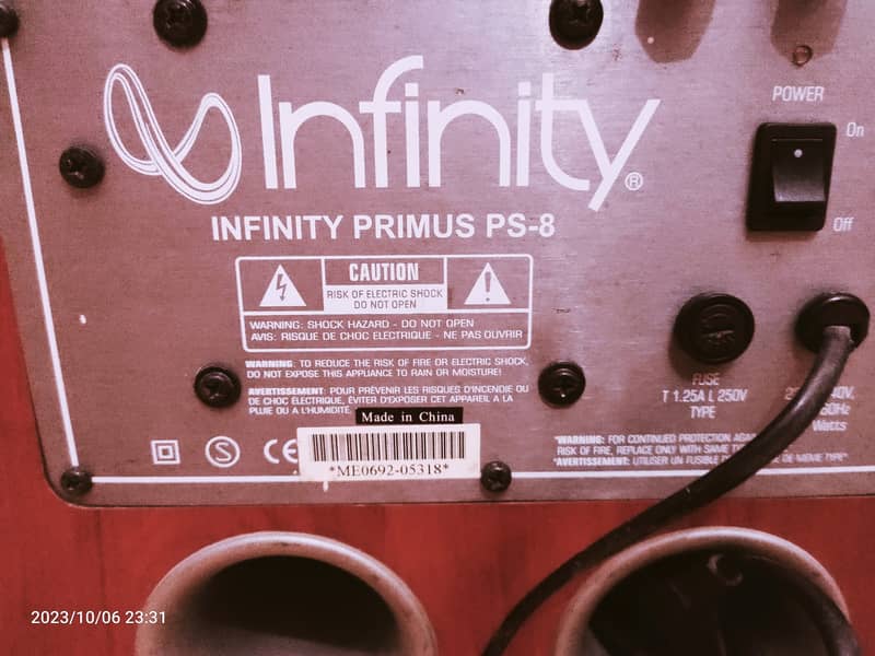 Infinity Premius HSC SAT (Klipsch,denon,onkyo,Kef,Polk,Yamaha) 4