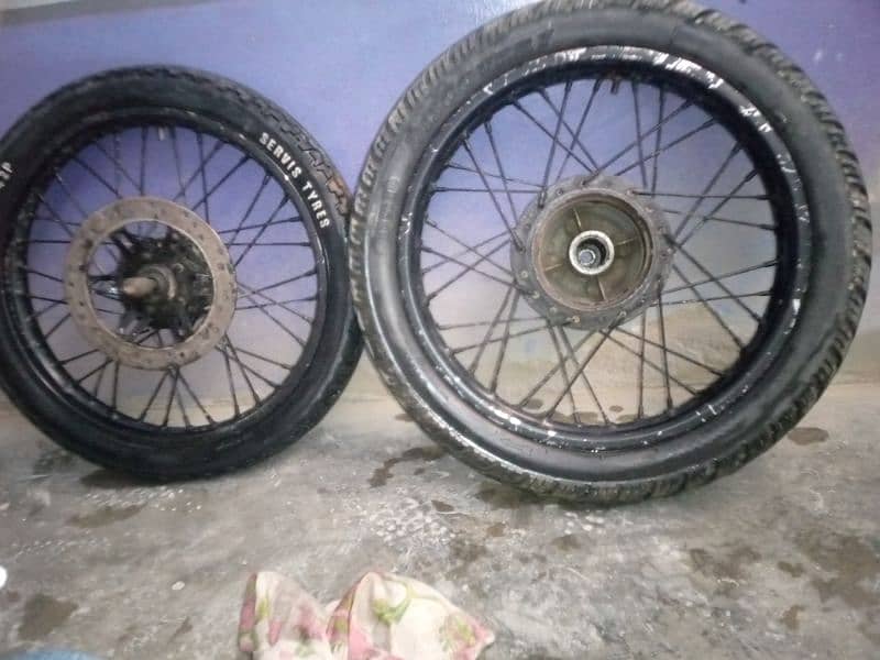 18" wheels and Tyres deluxe 125/gs150 or YBR 1