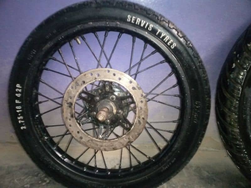 18" wheels and Tyres deluxe 125/gs150 or YBR 6