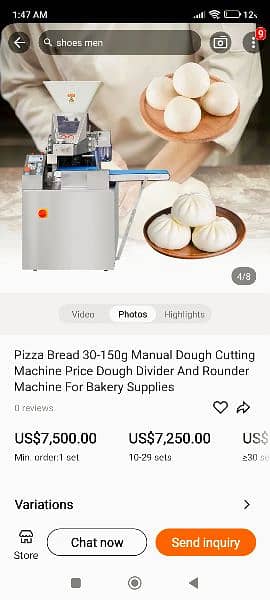 Dough Divider Machine imported 2 pocket 4500 piece/hours 5