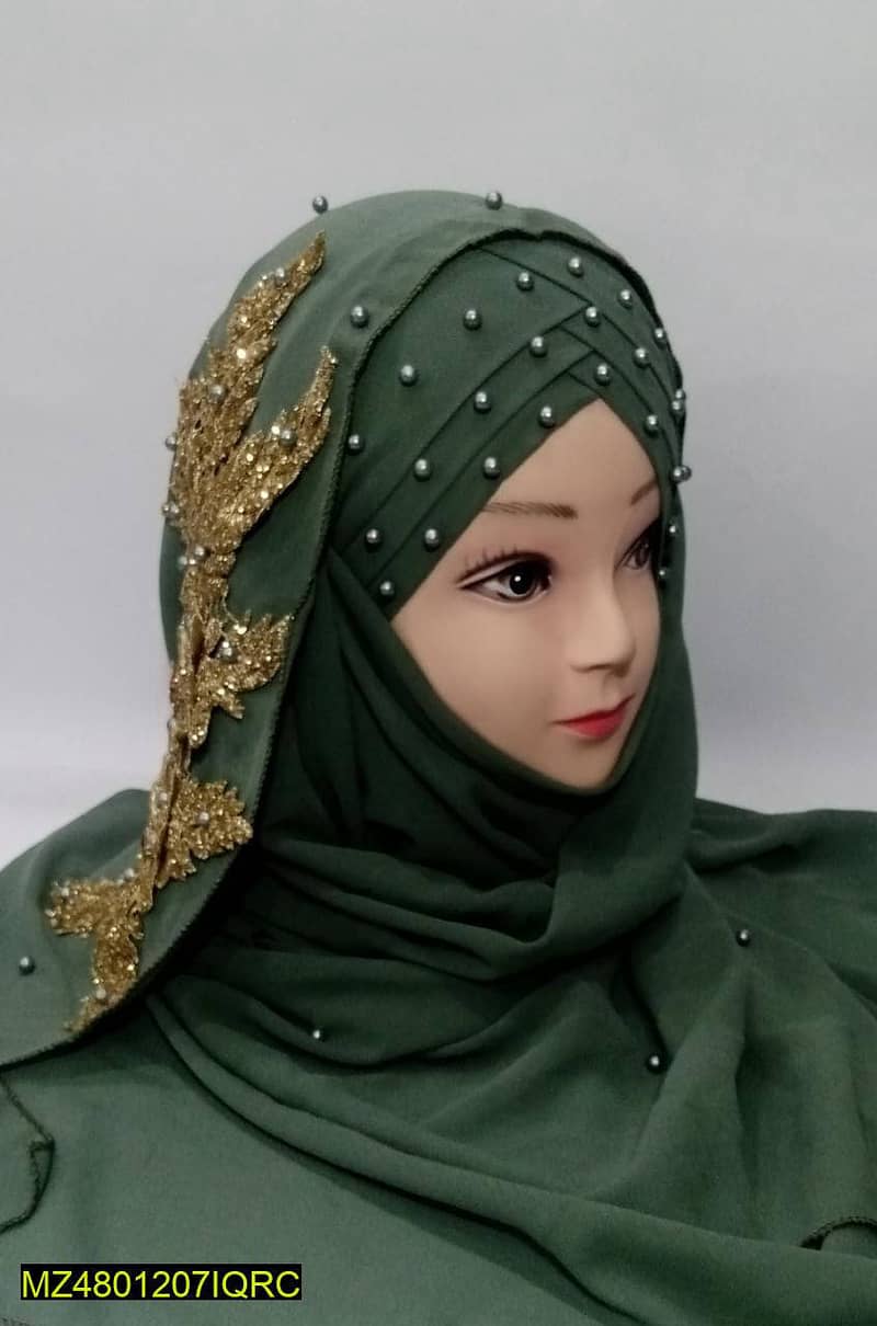 Hijab Abaya With Stones 0