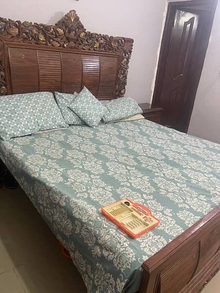 chiniot wooden Bed set 2