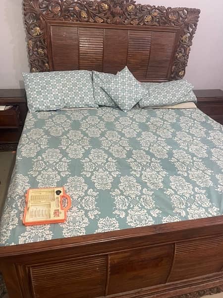 chiniot wooden Bed set 3