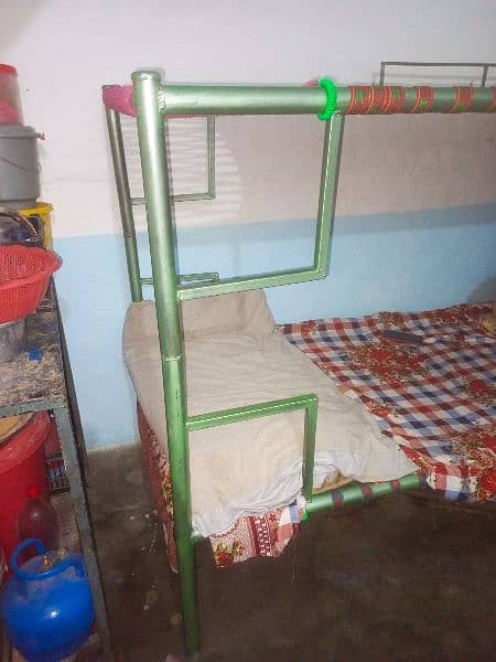 Iron bunk bed space saving 3