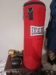 Gym punching bag+ boxing gluves 0