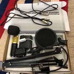 Professional condenser microphone and sound card set