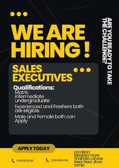 Situation vacant For Sale Executive