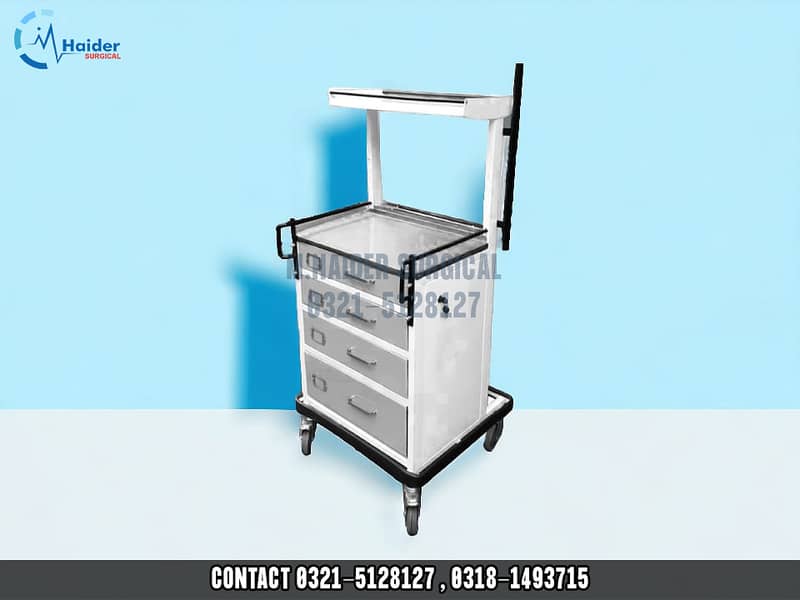 Crash Cart /Medicine Trolley/Emergency trolly /Hospital Furniture 5