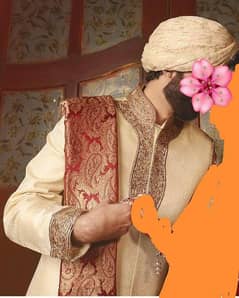 Groom shairwani with shwal groom dress wedding dress for man