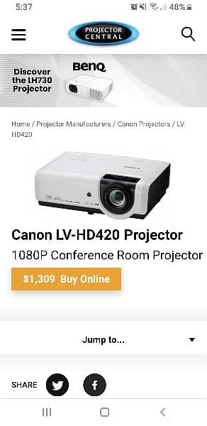 Canon Epson projector japani 1080p 4