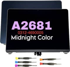 New LCD Screen Replacement Assembly MacBook Air M2 A2681 Midnight 2022