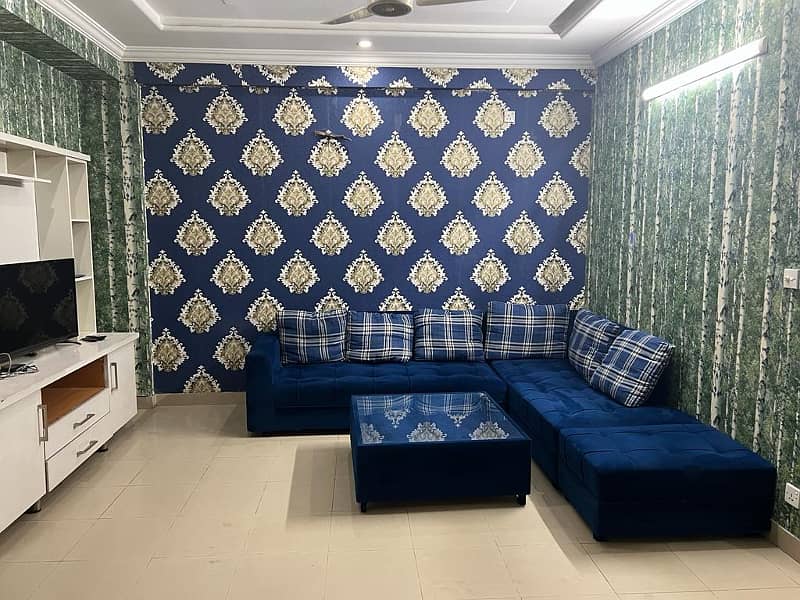 2 Bed Room fully furnished apprtmnt available For rent in Bahria town phase 4 2